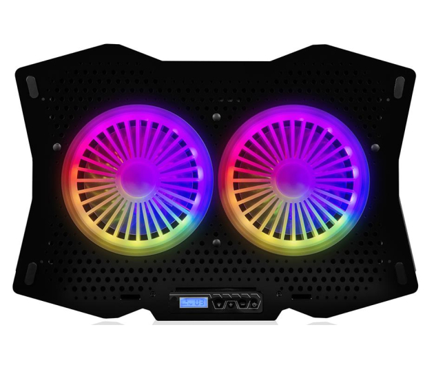 MODECOM Podstawka chłodząca pod laptopa CF18 RGB SILENT FAN czarna PL-MC-CF-18-RGB - 665549 - zdjęcie
